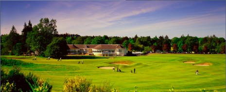 Glen Eagles 18th green with views to the 19th